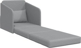 vidaXL Kanapéágy 60cm Világosszürke szövet