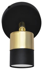 LED Fali spotlámpa TUBSSON 1xGU10/4,8W/230V fekete/arany