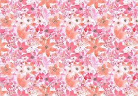 Fotótapéta Akvarell vinil rózsák 368x254 Virágmintás hálószoba +ragasztó