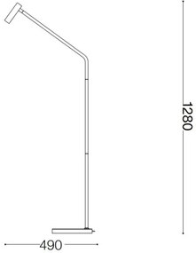 Ideal Lux - LED Állólámpa EASY LED/3,5W/230V CRI 90 fehér