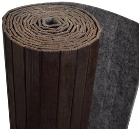 sötétbarna bambusz paraván 250 x 165 cm