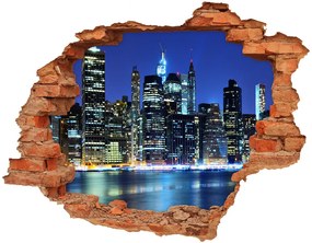 3d-s lyuk vizuális effektusok matrica Manhattan new york city nd-c-53810916