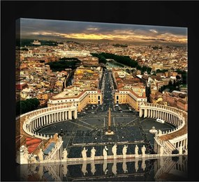 Vászonkép falikép város utca híd 100x75