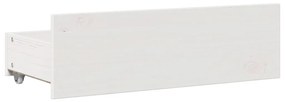 fehér tömör fenyőfa fiókos ágykeret matrac nélkül 90 x 200 cm