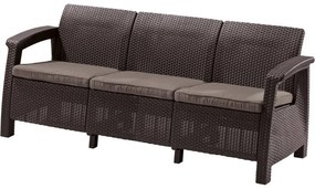 Corfu Love Seat Max 3 üléses kanapé 182x70x79 cm Sötétbarna színű