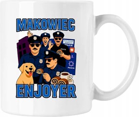 Mákos bögre Enjoyer Meme Fehér 330ml