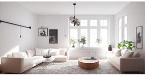 Fekete-szürke függőlámpa üveg búrával ø 15 cm Forte – Squid Lighting