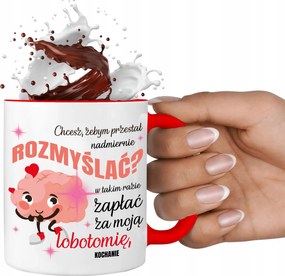 Fehér Bögre Piros Belsővel Elmélkedni? Vicces Minták