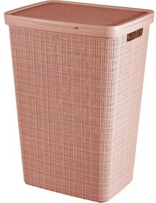 Curver Jute szennyeskosár 58 l, rózsaszín