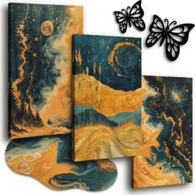 Vászonkép 150x70 cm Nappali Képek Fa Van Gogh Stílus Tájkép