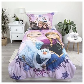 Egyszemélyes pamut gyerek ágyneműhuzat 140x200 cm Frozen – Jerry Fabrics