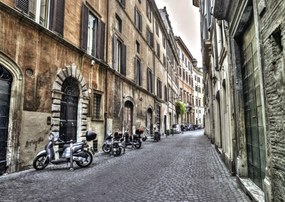 Poszter 42x29,7cm Régi épületek Rómában, Assaf Frank