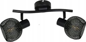 Lámpa loretto 2 lángos fekete díszléc