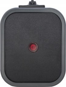 Fekete falra szerelhető lépcsőkapcsoló B2 háttérvilágítással IP54 Abex