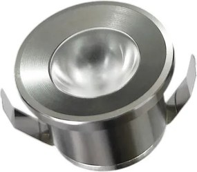 UNIVERSO Mini spot lámpatest 1w zöld 80lm 30° IP20 Ezüst D31x22mm kivágás:D28mm