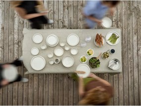 Krémszínű desszertes porcelán tányér ø 20 cm Eau – Zone