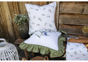 Olíva mintás pamut asztalterítő 150x150 cm Olive Fields