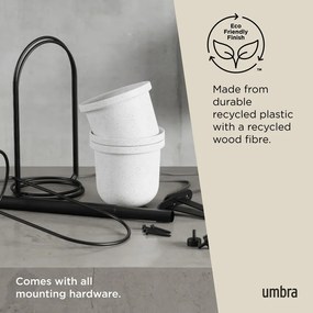 Műanyag függő kaspó szett fűszernövényekhez, 5 db-os ø 7,5 cm Triflora – Umbra