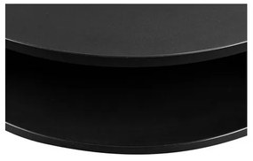 Kávésasztal FIKOLI 40x75 cm fekete/arany tölgy