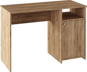 Számítógépasztal, artisan tölgy, DEDE