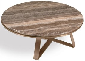 Evra dohányzóasztal arany márvány mintás 100x34 cm
