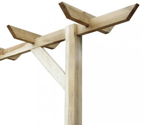 fa kerti pergola 205 x 40 x 203 cm