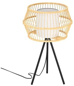 Eglo 390235 - Asztali lámpa MONTERROSO 1xE27/40W/230V bambusz