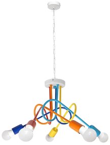 Csillár láncon OXFORD 5xE27/15W/230V