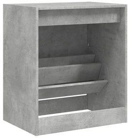 betonszürke szerelt fa cipőszekrény 60 x 42 x 69 cm