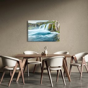 Kép - sziklák és a vízesés (90x60 cm)