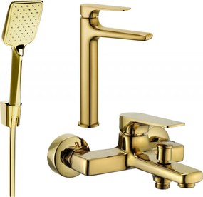 Mexen Lynx R62 fürdőkád szett, arany - 745913R62-50