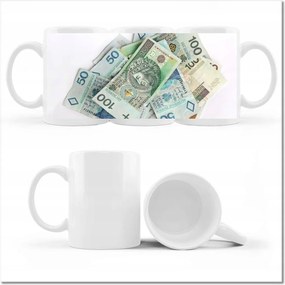 Nyomott mintás bögre Pénz