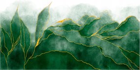 Fotótapéta Levelek Falra Fali Nappali 520x318