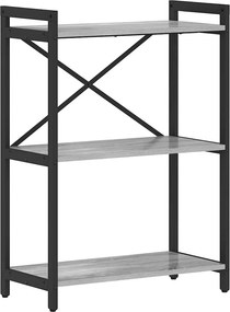 vidaXL Könyvespolc Szürke sonoma 60 x 30 x 85 cm Faanyag