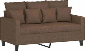 vidaXL kétszemélyes barna szövetkanapé 120 cm