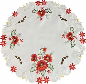 Futófelület Rátét 150cm Dekoratív Asztalra Fehér