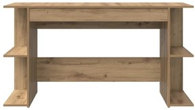 Asztal polcokkal Egyéb kézműves tölgy 140 x 50 x 75 cm Faanyag