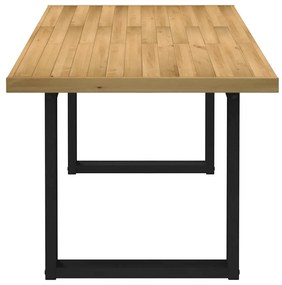 Étkezőasztal NOAIN U-alakú lábak 180x90x75 cm tömörfa fenyőfa
