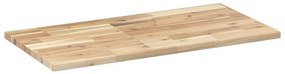 2 db kezeletlen tömör akácfa függőpolc 100 x 40 x 2 cm