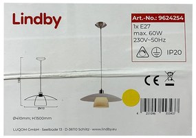 Lindby Lindby - Csillár zsinóron DOLORES 1xE27/60W/230V LW0067