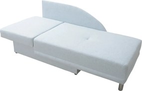 Kanapé ágyfunkcióval, világoskék anyag, balos kivitel, LAUREL