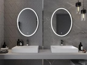 Mexen Elz világító fürdőszobai tükör 60 x 80 cm, LED 6000K, páramentesítő - 9802-060-080-611-00