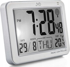 Ébresztőóra Jvd RB852.1 Ezüst Ébresztő Szundi Hőmérő Naptár