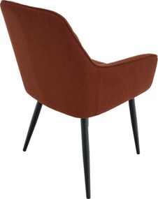 Design fotel, barna/fekete, OSKOR