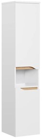 Fehér magas fali fürdőszoba szekrény 30x141 cm Set 857 – Pelipal