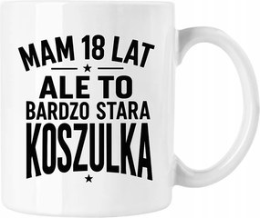 Bögre 18 éves vagyok Mém Vicces Fehér 330ml