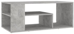 Betonszürke szerelt fa dohányzóasztal 100 x 50 x 40 cm