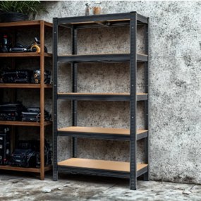 Jurhan HEAVY nagy teherbírású polc, max 875kg, 90x40x180cm, fekete