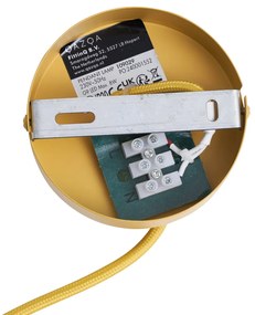 Retro függőlámpa mustár sárga matt üveggel - Fedde