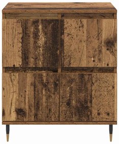 Oldalszekrények 3 pcs Régi fa 180 x 35 x 70 cm Faanyag
